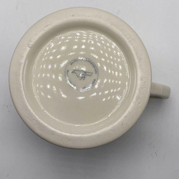 Anthropologie T Monogram Mug White Black Coffee Tea Ceramic Letter T - Picture 4 of 4